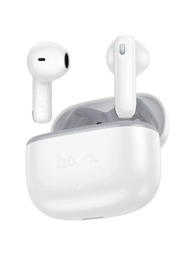 Hoco EQ28 Earbud Bluetooth Handsfree Ακουστικά με Θήκη Φόρτισης Λευκά