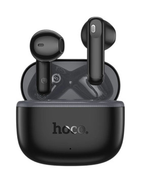 Hoco EQ28 Earbud Bluetooth Handsfree Ακουστικά με Θήκη Φόρτισης Μαύρα