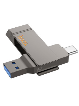 Hoco UD15 256GB USB 3.2 Stick με σύνδεση USB-A & USB-C Μαύρο