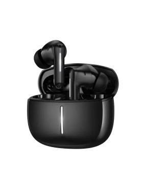 Hoco EQ34 Plus In-ear Bluetooth Handsfree Ακουστικά με Θήκη Φόρτισης Μαύρα