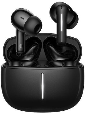 Hoco EQ34 Plus In-ear Bluetooth Handsfree Ακουστικά με Θήκη Φόρτισης Μαύρα
