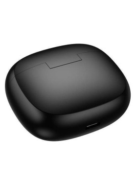 Hoco EQ34 Plus In-ear Bluetooth Handsfree Ακουστικά με Θήκη Φόρτισης Μαύρα