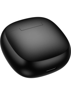 Hoco EQ33 Earbud Bluetooth Handsfree Ακουστικά με Αντοχή στον Ιδρώτα και Θήκη Φόρτισης Μαύρα