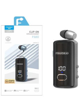 Fineblue F580 In-ear Bluetooth Handsfree Ακουστικό Μαύρο