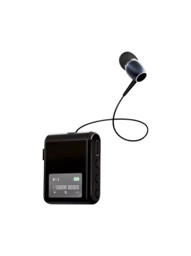 K89 In-ear Bluetooth Handsfree Ακουστικό Πέτου Μαύρο