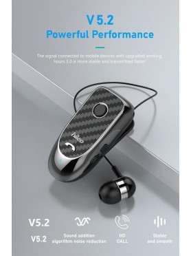 Hileo Hi60 In-ear Bluetooth Handsfree Ακουστικά Μαύρα