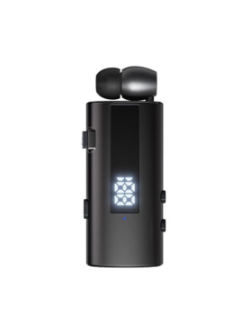 K92 In-ear Bluetooth Handsfree Ακουστικό Πέτου Μαύρο