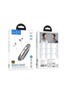 Hoco ES77 Earbud Bluetooth Handsfree Ακουστικά Λευκά