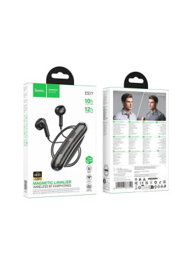 Hoco ES77 Earbud Bluetooth Handsfree Ακουστικά Μαύρα