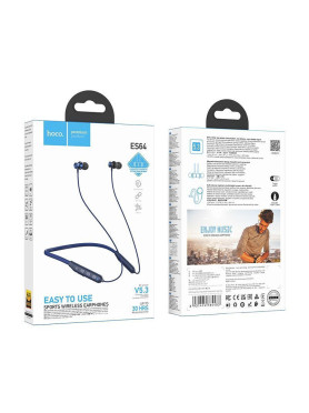 Hoco ES64 In-ear Bluetooth Handsfree Ακουστικά Μπλε