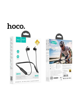 Hoco DM15 In-ear Bluetooth Handsfree Ακουστικά με Αντοχή στον Ιδρώτα Μαύρα