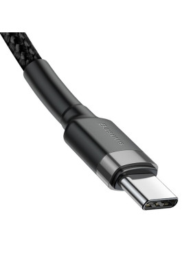 Baseus USB 2.0 Cable USB-C male - USB-C 60W Μαύρο 1m CATKLF-GG1