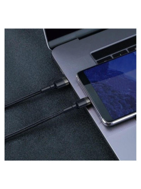 Baseus USB 2.0 Cable USB-C male - USB-C 60W Μαύρο 1m CATKLF-GG1