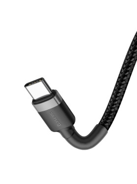 Baseus USB 2.0 Cable USB-C male - USB-C 60W Μαύρο 1m CATKLF-GG1