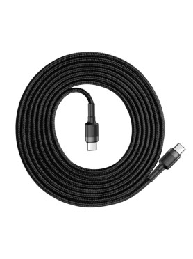 Baseus USB 2.0 Cable USB-C male - USB-C 60W Μαύρο 1m CATKLF-GG1