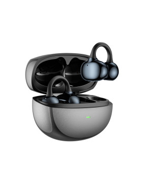 Wiwu Ai306 Open Ear Bluetooth Handsfree Ακουστικά με Θήκη Φόρτισης Μαύρα