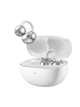 Wiwu Ai306 Open Ear Bluetooth Handsfree Ακουστικά με Θήκη Φόρτισης Λευκά