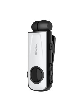 Firo H17 In-ear Bluetooth Handsfree Ακουστικό Πέτου Λευκό