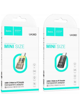 Hoco Ua36d Μετατροπέας USB-C male σε Lightning female 1τμχ