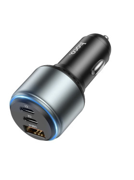 Hoco NZ9 Galloper Φορτιστής Αυτοκινήτου 18W 2.4A με Θύρες: 1xUSB 1xType-C Μαύρο Χρώμα