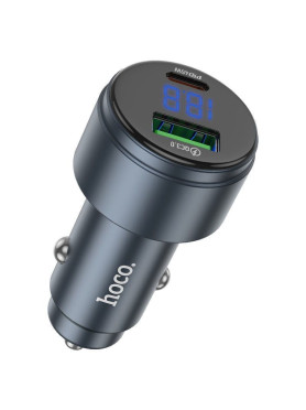 Hoco Z57B Φορτιστής Αυτοκινήτου 63W 3A με Θύρες: 1xUSB 1xType-C