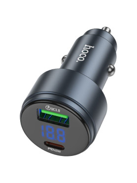 Hoco Z57B Φορτιστής Αυτοκινήτου 63W 3A με Θύρες: 1xUSB 1xType-C