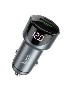 Hoco Φορτιστής Αυτοκινήτου Z42 20W 3A Γρήγορης Φόρτισης με μία Θύρα: 1xUSB Γκρι Κωδικός: HOC-Z42-GR