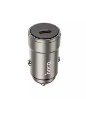 Hoco Z57 Φορτιστής Αυτοκινήτου 30W 3A Γρήγορης Φόρτισης με μία Θύρα: 1xType-C Γκρι Χρώμα