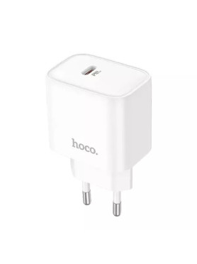 Hoco Φορτιστής Χωρίς Καλώδιο με Θύρα USB-C 20W Power Delivery Λευκός (DC72)