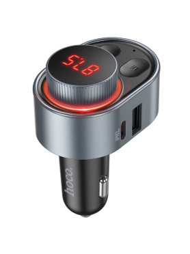 Hoco FM Transmitter Αυτοκινήτου E72 με Bluetooth / USB / Type-C