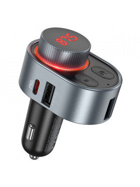 Hoco FM Transmitter Αυτοκινήτου E72 με Bluetooth / USB / Type-C