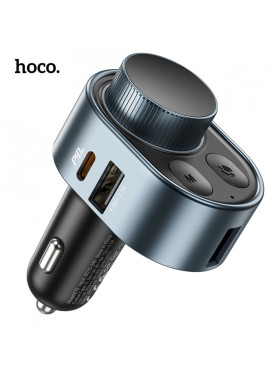 Hoco FM Transmitter Αυτοκινήτου E72 με Bluetooth / USB / Type-C