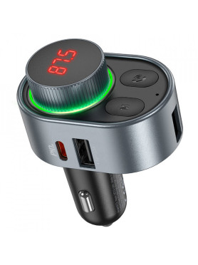 Hoco FM Transmitter Αυτοκινήτου E72 με Bluetooth / USB / Type-C