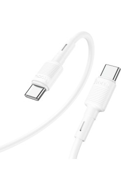 Hoco Victory X83 USB 2.0 Cable USB-C male - USB-C 60W Λευκό 1m
