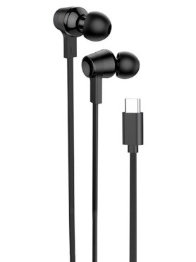 Hoco M86 In-ear Handsfree Ακουστικά με Βύσμα USB-C Μαύρο