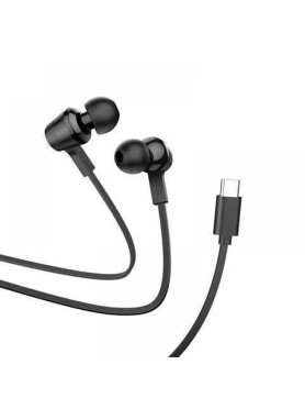 Hoco M86 In-ear Handsfree Ακουστικά με Βύσμα USB-C Μαύρο