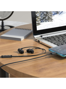 Hoco M86 In-ear Handsfree Ακουστικά με Βύσμα USB-C Μαύρο