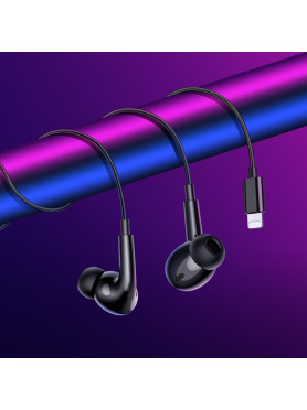 Hoco M111 Pro Primero In-ear Handsfree Ακουστικά με Βύσμα Lightning Μαύρο