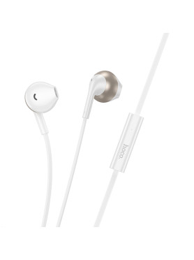 Hoco M115 In-ear Handsfree Ακουστικά με Βύσμα USB-C Λευκό