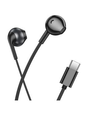 Hoco M115 In-ear Handsfree Ακουστικά με Βύσμα USB-C Μαύρο