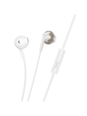 Hoco M115 In-ear Handsfree Ακουστικά με Βύσμα Lightning Λευκό