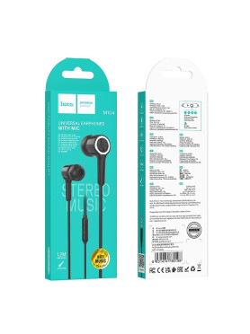 Hoco M104 In-ear Handsfree Ακουστικά με Βύσμα 3.5mm Μαύρο