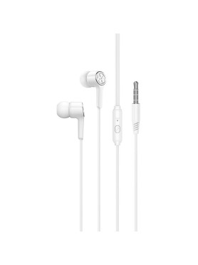 Hoco M104 In-ear Handsfree Ακουστικά με Βύσμα 3.5mm Λευκό