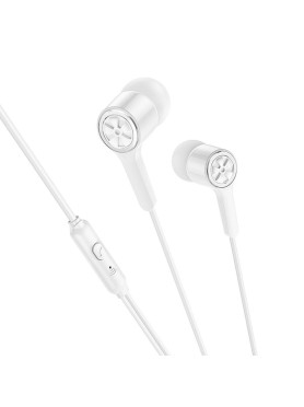 Hoco M104 In-ear Handsfree Ακουστικά με Βύσμα 3.5mm Λευκό