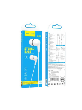 Hoco M97 In-ear Handsfree με Βύσμα 3.5mm Λευκό
