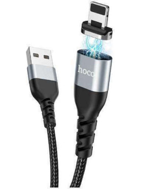 Hoco U96 Braided / Magnetic USB to Lightning Cable Μαύρο 1.2m