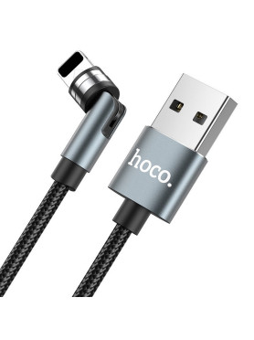 Hoco U94 Braided / Magnetic USB to Lightning Cable Μαύρο 1.2m