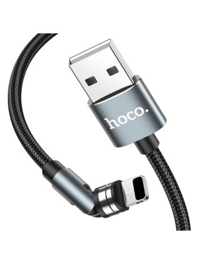 Hoco U94 Braided / Magnetic USB to Lightning Cable Μαύρο 1.2m