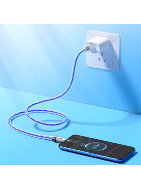 Hoco Solid (u113) USB 2.0 Cable USB-C male - USB-A Ασημί 1m