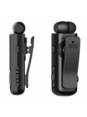 Firo H17 In-ear Bluetooth Handsfree Ακουστικό Πέτου με Αντοχή στον Ιδρώτα Μαύρο
